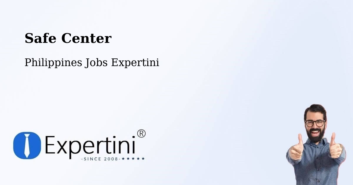 Safety Center – San Gregorio - Philippines Jobs Expertini